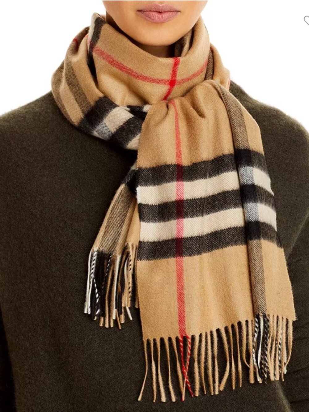 Burberry Classic Check Cashmere Scarf
